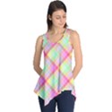 Pastel Rainbow Tablecloth Diagonal Check Sleeveless Tunic View1