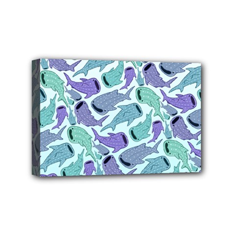 Whale Sharks Mini Canvas 6  X 4  (stretched)