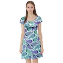 Whale Sharks Short Sleeve Skater Dress View1