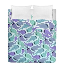 Whale Sharks Duvet Cover Double Side (full/ Double Size) by mbendigo