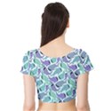 Whale Sharks Short Sleeve Crop Top View2