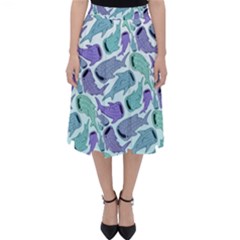 Whale Sharks Folding Skater Skirt by mbendigo