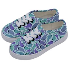 Whale Sharks Kids  Classic Low Top Sneakers by mbendigo