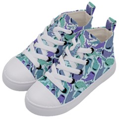 Whale Sharks Kid s Mid-top Canvas Sneakers by mbendigo