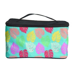 Pastel Rainbow Monstera Cosmetic Storage by PodArtist