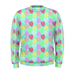 Pastel Rainbow Monstera Men s Sweatshirt by PodArtist