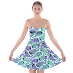 Whale Sharks Strapless Bra Top Dress by mbendigo