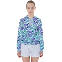 Whale Sharks Women s Tie Up Sweat by mbendigo