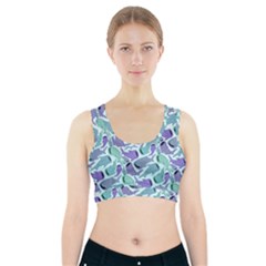 Whale Sharks Sports Bra With Pocket by mbendigo