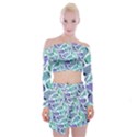 Whale Sharks Off Shoulder Top with Mini Skirt Set View1