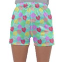 Pastel Rainbow Monstera Sleepwear Shorts View1