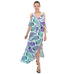 Whale Sharks Maxi Chiffon Cover Up Dress