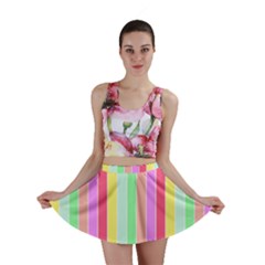 Pastel Rainbow Sorbet Deck Chair Stripes Mini Skirt