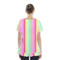 Pastel Rainbow Sorbet Deck Chair Stripes Skirt Hem Sports Top View2