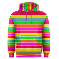 Neon Hawaiian Rainbow Horizontal Deck Chair Stripes Men s Pullover Hoodie