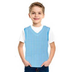 Oktoberfest Bavarian Blue Houndstooth Check Kids  Sportswear by PodArtist