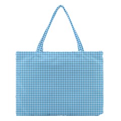 Oktoberfest Bavarian Blue Houndstooth Check Medium Tote Bag