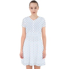 Mini Oktoberfest Bavarian Blue Polkadots On White Adorable In Chiffon Dress