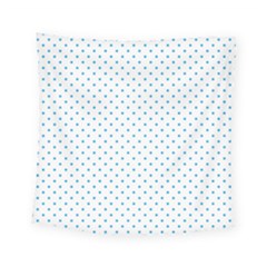 Mini Oktoberfest Bavarian Blue Polkadots On White Square Tapestry (small)