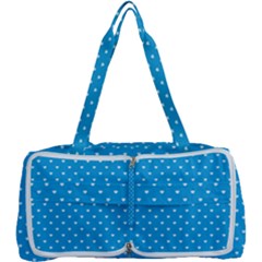 Mini White Love Hearts On  Oktoberfest Bavarian Blue Multi Function Bag	 by PodArtist