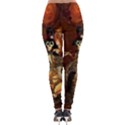 Funny Steampunk Skeleton, Clocks And Gears Lightweight Velour Leggings View2