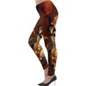 Funny Steampunk Skeleton, Clocks And Gears Lightweight Velour Leggings View3