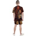 Funny Steampunk Skeleton, Clocks And Gears Men s Mesh Tee and Shorts Set View2