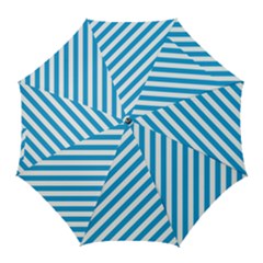 Oktoberfest Bavarian Blue And White Candy Cane Stripes Golf Umbrellas by PodArtist