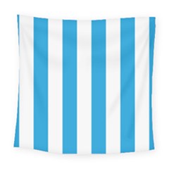 Oktoberfest Bavarian Blue And White Large Cabana Stripes Square Tapestry (large) by PodArtist