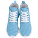 Oktoberfest Bavarian Blue and White Gingham Check Women s Lightweight High Top Sneakers View1