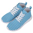 Oktoberfest Bavarian Blue and White Large Gingham Check Women s Lightweight High Top Sneakers View2