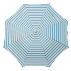 Oktoberfest Bavarian Blue And White Large Mattress Ticking Stripes Straight Umbrellas by PodArtist