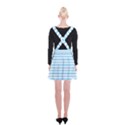 Oktoberfest Bavarian Blue and White Large Mattress Ticking Stripes Suspender Skater Skirt View2