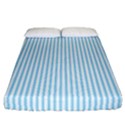 Oktoberfest Bavarian Blue and White Mattress Ticking Fitted Sheet (California King Size) View1