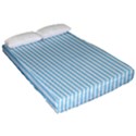 Oktoberfest Bavarian Blue and White Mattress Ticking Fitted Sheet (California King Size) View2