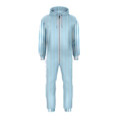 Oktoberfest Bavarian Blue And White Mattress Ticking Hooded Jumpsuit (kids) by PodArtist