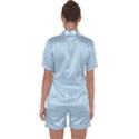 Oktoberfest Bavarian Blue and White Mattress Ticking Satin Short Sleeve Pyjamas Set View2