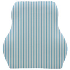 Oktoberfest Bavarian Blue And White Mattress Ticking Car Seat Velour Cushion  by PodArtist