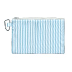 Oktoberfest Bavarian Blue And White Mattress Ticking Canvas Cosmetic Bag (large)