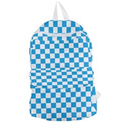 Oktoberfest Bavarian Large Blue And White Checkerboard Foldable Lightweight Backpack by PodArtist