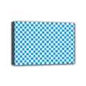 Oktoberfest Bavarian Blue and White Checkerboard Mini Canvas 6  x 4  (Stretched) View1