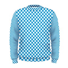 Oktoberfest Bavarian Blue And White Checkerboard Men s Sweatshirt by PodArtist