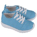 Oktoberfest Bavarian Blue and White Checkerboard Kids  Lightweight Sports Shoes View3