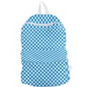 Oktoberfest Bavarian Blue and White Checkerboard Foldable Lightweight Backpack View1