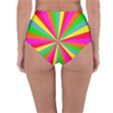 Neon Rainbow Mini Burst Reversible High-Waist Bikini Bottoms View2