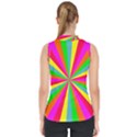 Neon Rainbow Mini Burst Mock Neck Shell Top View2