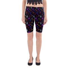 Colored Hand Draw Abstract Pattern Yoga Cropped Leggings by dflcprints