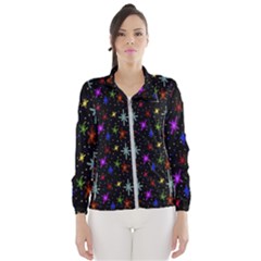 Colored Hand Draw Abstract Pattern Windbreaker (women)