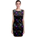 Colored Hand Draw Abstract Pattern Classic Sleeveless Midi Dress View1