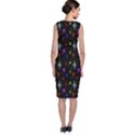 Colored Hand Draw Abstract Pattern Classic Sleeveless Midi Dress View2